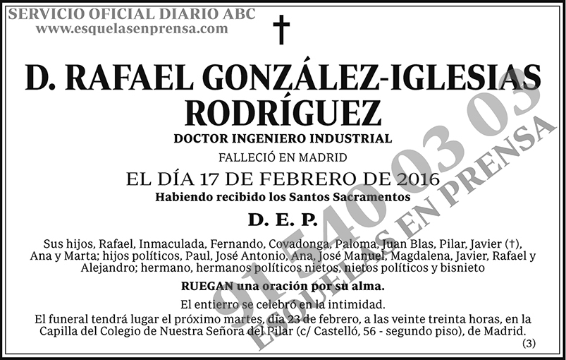 Rafael González-Iglesias Rodríguez